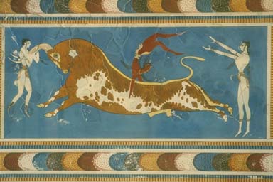 Bull Leaping Fresco - Knossos, Crete
