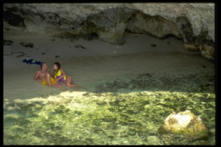 Romance in the grotto, Point Village, Negril