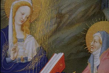 ILLUMINATION OF MARY FROM THE BOOK OF HOURS