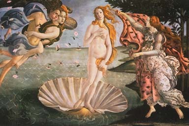 BIRTH OF VENUS BY SANDRO BOTTICELLI