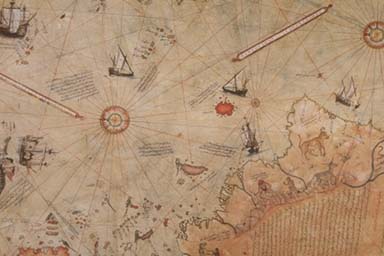 MAP OF THE ATLANTIC BY PIRI RE/1513