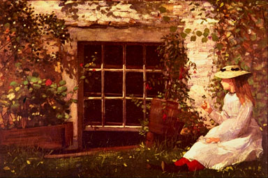 FOUR LEAF CLOVER BY WINSLOW HOMER