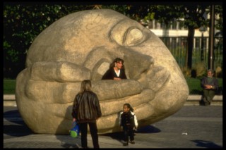 Henri Miller's Monumental Head in Paris, France