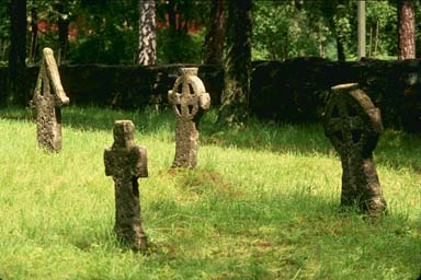Graveyardwith ancient Celtic
Crosses, Skansen Museum