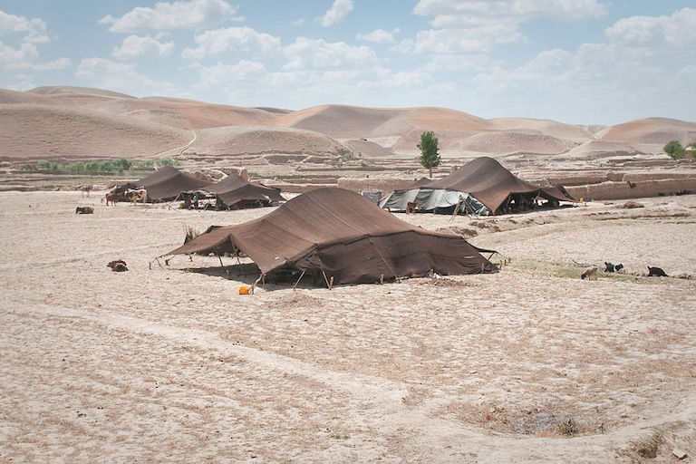 Tents of Afghan nomads in the northern Badghis province of Afghanistan by Pawel Blaszak