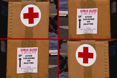 BLOOD SUPPLIES FOR WAR VICTIMS