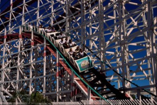 Roller-coaster, Belmont Park, Mission Beach, San Diego, CA, USA